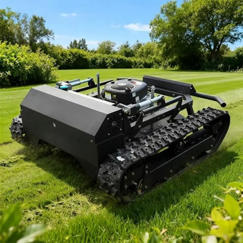 Tipo falciatrice telecomandata del cingolato, falciatrice resistente del pendio | Tosaerba robotizzato per terreni ruvidi, parchi e giardini con falciatura intelligente e funzionamento con telecomando