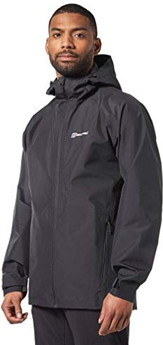 Berghaus Men's Paclite 2.0 Gore-Tex Waterproof Shell Jacket | Lightweight | Durable | Stylish, Black/Black