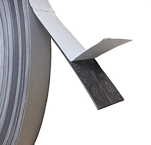 Provance Magnetband selbstklebend Abmessungen wählbar Magnetisches Klebeband flexibel, schneidbar, bruchfest einseitig magnetisiert (1 Meter 12,7x1,5mm)