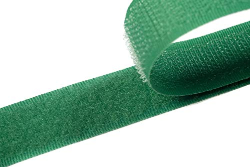 Klettband zum Nähen grün (30), 4 Meter, 20mm breit Flausch & Haken