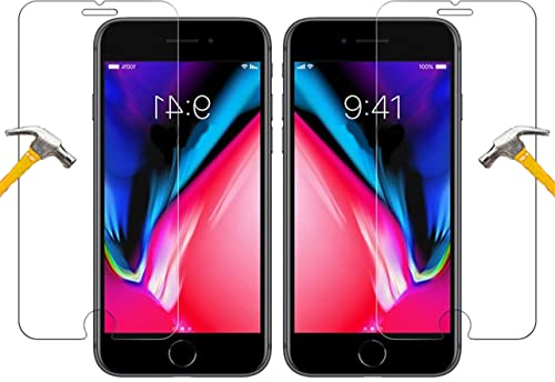 ino 2x Schutzglas kompatibel mit Panzerglas iPhone 7 iPhone 8 iphone 6 / 6S Panzerfolie Displayschutzglas Harte Folie Schutz Glasfolie