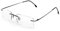 Rongchy Super Light Titanium Nearsighted Kurzsichtige Myopie Arbeits Brille -0.50-6.00 Um Stärken Männer Frauen Mode Randlos Nearsighted Brillen