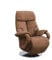 CAVADORE TV-Sessel Istanbul / Fernsehsessel mit manuell verstellbarer Relaxfunktion / 80 x 115 x 79 / Lederoptik: Cognac