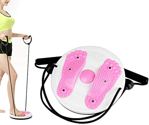 Sunfauo Fitness Plate Twisters Wobble Board Wobble Boards Physio Waist Twisting Disc Balance Disc Round Wobble Board Massage Balance Board Balance Pad pink,freesize