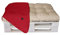 LILENO HOME Palettenkissen Bezug Rot - Ersatzbezug für Sitzteil 120 x 80 x 16-20 cm - Polster Bezug für Europaletten - Palettenkissen Outdoor Hülle für Palettenmöbel