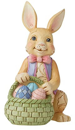 Jim Shore 6010275 Heartwood Creek Mini-Hase mit Osterkorb