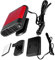 Window Defroster, Window Demister, Car 12V Portable Electric Window Heater Heating Dryer Windshield Fan Defroster Demister(Red)