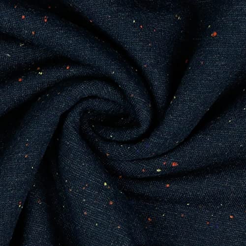 0,5m Sweat-Stoff Cosy Colours Meterware Oeko-Tex Sweatstoff Sweat Farbwahl, Farbe:027 - dunkelblau