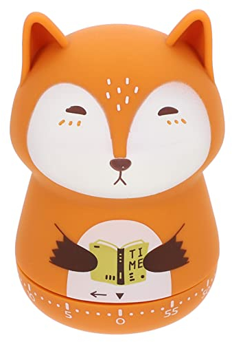 Housoutil Mechanischer Timer Küche Kurzzeitwecker Fuchs Figur Lustig Countdown Alarm Timer Mehrzweck Lernen Schlafen Arbeiten Backen Kochen Zeitmesser Küchenhelfer Kochhilfe