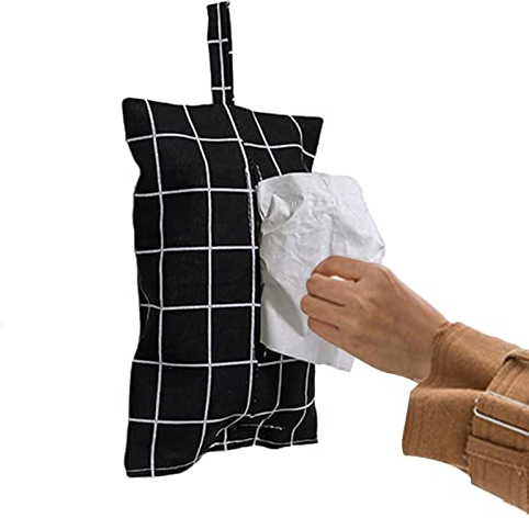 Fabric Tissue Holder | Reusable Travel Napkin Holder for Floatinging | Cloth Box Tissue Tray Paper Container Tissue Holder Case Dispenser for Car Home