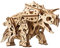 UGEARS Triceratops Dinosaurier 3D Holzpuzzle für Erwachsene - Mechanisches Modellbau Dino Holzbausatz im Maßstab 1:32 - DIY Modellbausatz Erwachsene Dinosaurier 3D Puzzle mit Lebensechtem Gang