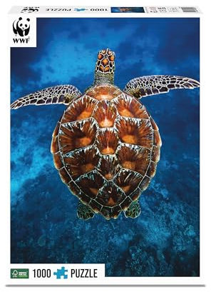 Ambassador 7230026 Meeresschildkröte, 1000 Teile Puzzle für Erwaschene und Kinder ab 10 Jahren, WWF Tierpuzzle, Schildkröte