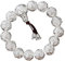 ELEGAM Damen-Armband aus 925er-Sterlingsilber mit handgeschnitztem Amulett-Silberperlen-Armband, chinesisches Feng Shui
