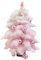 LICHENGTAI Künstlicher Weihnachtsbaum, 45cm Rosa Kleiner Christbaum Tisch Tannenbaum mit Weihnachtskugeln LED Lichterkette, Mini Weihnachten Kunstbaum Weihnachtsdeko für Zuhause Büro Geschäfte