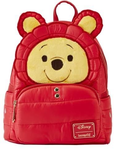Winnie The Pooh Loungefly - Puffer Jacket Cosplay Frauen Mini-Rucksack rot/gelb