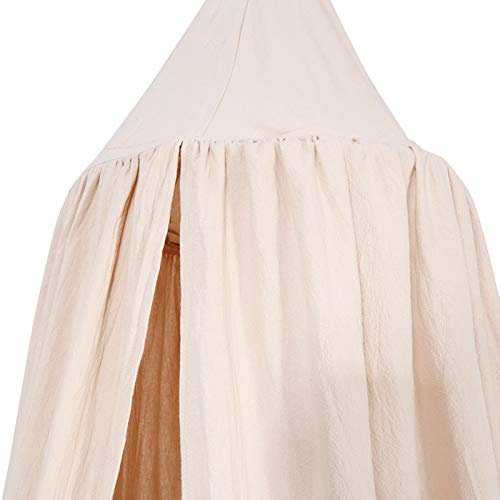 SEAFRONT Runder, Kuppelförmiger Betthimmel Zum Aufhängen, Bettnetz, Betthimmel, Netzvorhang für Spielende Baby- und Kinderschlafzimmer, Mehrfarbig (Khaki)