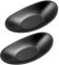 Zfseyuh Bandeja de Joyería 2 Piezas Bandejas de Entrada de Bolsillo Vacías Cuenco Ovalado Negro Reutilizable para Llaves de Mesa de Entrada para Baratijas de Joyería 21,5 * 11,5 cm