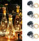 Apritsce Flaschenlicht Solar, 4 Stück LED Korken Flaschenlicht, 2m 20LEDs Lichterkette Korken Außen Solar, Lichterkette Flasche Für DIY Deko, Party, Garten, Hochzeit Deko