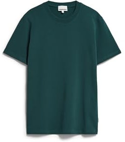 ARMEDANGELS Herren Midweight T-Shirt aus Bio-Baumwoll Mix MAARKOS Relaxed Fit Deep Teal