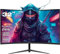 CRUA 32 Curved Gaming Monitor, 2K QHD 2560x1440P, 144Hz/165Hz Computer Monitors, 99% sRGB, FreeSync, Low Blue Light, 1800R VA Screen, HDMI 1.4/DP 1.2, Wall Mountable - Black