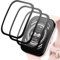 Zerrshoo 3 Pezzi Pellicola Protettiva per Amazfit Bip 5 Pellicola, Amazfit Bip 5 [Non Vetro Temperato] copertura totale curva 3D, Anti-Graffio Protective per Amazfit Bip 5