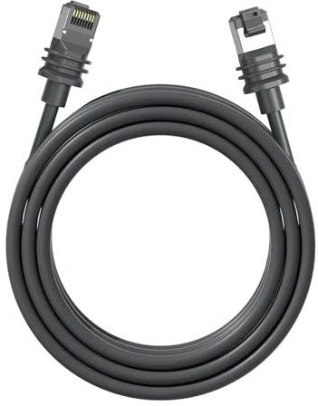 Fockety Cable Estándar Gen 3, 6 Pies/2 M 2000 Mbps Cable Estándar V3 de Repuesto para Starlink, Impermeable Rectangular Satélite Gen 3 Extensión de Cable Starlink