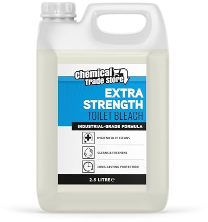 Chemical Trade Store - Lejía para Inodoros | Limpiador de Baños para Superficies Duras, Espesa y Potente - 2,5 Litros