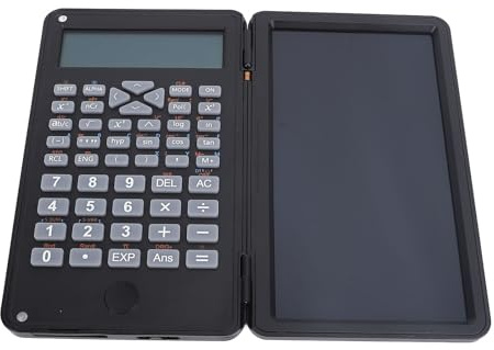 Calculadoras Científicas para Estudiantes, Calculadora Científica de Escritorio, Pantalla de 2 Líneas con Tableta de Escritura LCD Borrable, para útiles de Escuela Secundaria