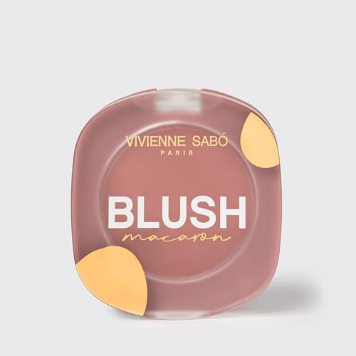 Vivienne Sabo - Matte Face Blush “Macaron” (Natural Pink) – mattes, seidiges Rouge mit leichter Textur, gut verblendbar, natürlicher Rosé-Ton für frische, dezente Wangenfarbe