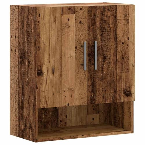 vidaXL Wandschrank Altholz-Optik 60x31x70 cm Holzwerkstoff, Schrank, Wohnzimmerschrank, Lagerschrank, Aufbewahrungsschrank, Schlafzimmerschrank