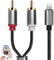 DONOONIS Cable RCA,Cable Lightning Vers RCA Audio Compatible iPhone iPad Tablette,1 Mètre Adaptateur Cable RAC Lightning,Cable RAC Audio pour Amplificateur de Puissance Cinéma Maison Voiture