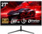 Gawfolk 27-Zoll-PC-Monitor, 2K WQHD (2560 x 1440 Pixel), 165-Hz-Gaming-Monitor, 1 ms, rahmenlos, 98 % sRGB, 178° Weitwinkel, HDMI, Display-Port, kompatibel mit VESA-Wandhalterung 100 x 100 mm, schwarz
