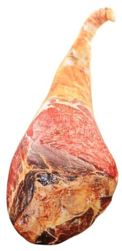 CRILSTYLEO Puppenkissen Plüschschinken Simulationsschinken Kissen Im Schinken-Design Kissen Werfen Lustige Schinkenkissen Schinken Plüschtier Stofftier Füllung: Hochwertige Pp-Baumwolle