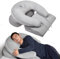 pozico 3-in-1 Keilkissen-Set – Ergonomisches Lagerungskissen für Rücken, Knie & Bauch – U-Kissen mit Gesichtsausschnitt – Für Seiten- & Bauchschläfer – Abnehmbarer, Waschbarer Bezug