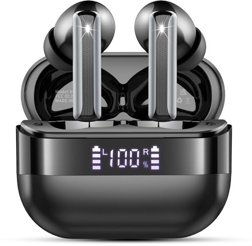 Wireless Earbuds, Bluetooth 5.4 Headphones in Ear with 4 ENC Mics HiFi Stereo, NEW Bluetooth Earbuds Noise Cancelling, Ear Buds 48H Playtime, Mini Wireless Earphones IP7 Waterproof USB-C Fast Charge