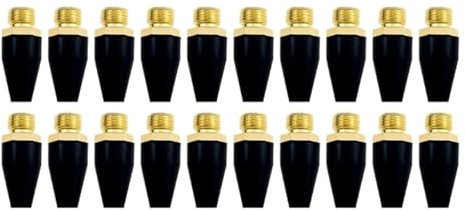 20 Pcs Black Rubber Air Tool Tip Air Nozzle Replacement Blow Guns Rubber Tip Air Compressor Blower Nozzle