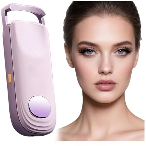 Beheizte Wimpernzange, Elektrische Wimpernformer mit Großer 35mm-Aufsatz | 4 Temperaturstufen Bis 75°C, 3s Schnellheizung, 24h Langanhaltend, NTC-Temperaturregelung, Allen Wimperntypen