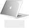 TECOOL Case compatible with old MacBook Air 13 inch 2010-2017 (A1466 A1369), Plastic Snap On Hard Shell Cover & UK EU Keyboard Protector, Crystal Clear (Glossy)