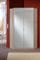 Beauty.Scouts Eck-Kleiderschrank Boca rinco Mirror Spiegelschrank, Hochglanz weiß, Eiche sägerau, 120x120cm
