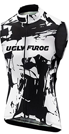 UGLY FROG Damen Radtrikot Schnelltrocknend Atmungsaktiv Fahrradtrikot Ärmellos Westen Sommer Stil