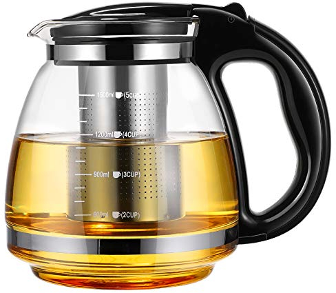 1Pc Wasserkocher Filter Teesieb Große Edelstahl Töpfe Kungfu Teegeschirr Glas Teegeschirr Schwarz