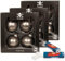 FC St. Pauli 12er Set (3 x 4 Kugeln) Christbaumkugeln Weihnachtskugeln Weihnachten Totenkopf Grau Silber + Fanergy Traubenzucker
