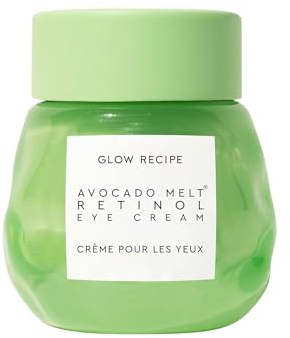 Glow Recipe Avocado Melt Retinol Eye Sleeping Mask - Overnight Retinol Eye Cream with Avocado Oil + Caffeine - Cruelty-Free Skincare (15ml / 0.5 fl oz)