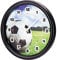 SELVA Kinderwanduhr – Fußball-Motiv – ABS-Gehäuse – Plastikglas – Geräuschlos – Ø 25 cm
