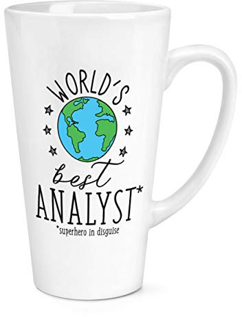 World's Best Analyst 17oz Groß Latte Becher Tasse