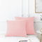 AYSW 18 Couleurs Lot 2 Taie d'oreiller 65x65 cm Rose Housse Oreiller Coussin pour Canapé Lit Fermeture Éclair Anti-Acariens Hypoallergénique Protège Oreiller Zip Microfibre