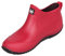 SMajong Stivali in Gomma Uomo Donna Impermeabili Scarpe da Giardinaggio Antiscivolo Scarpe da Pioggia Scarpe Gomma Stivali Caviglia Caldi Rosso Nero Taglia 39 EU