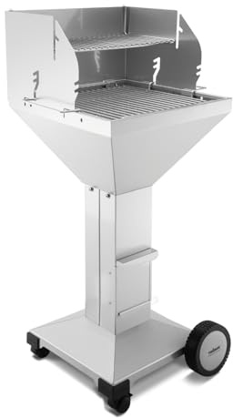 THÜROS T3 Fahrbar Direkt Plus Holzkohlegrill Edelstahl