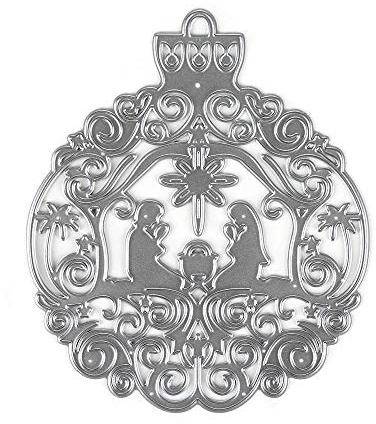 Hying Christliche Weihnachtskrippen-Stanzformen, Gebet Hintergrund, Prägeschablone, Frühling, religiöse Ostern, Stanzformen für Kartenherstellung, Scrapbooking, Papierbastelalbum, Briefmarken, DIY