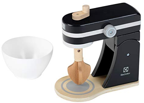 Theo Klein 7405 Electrolux Food Processor, Wood I Mechanical Mixing and Stirring Function I Accessories for Play kitchens I Toy for Children from 3 years